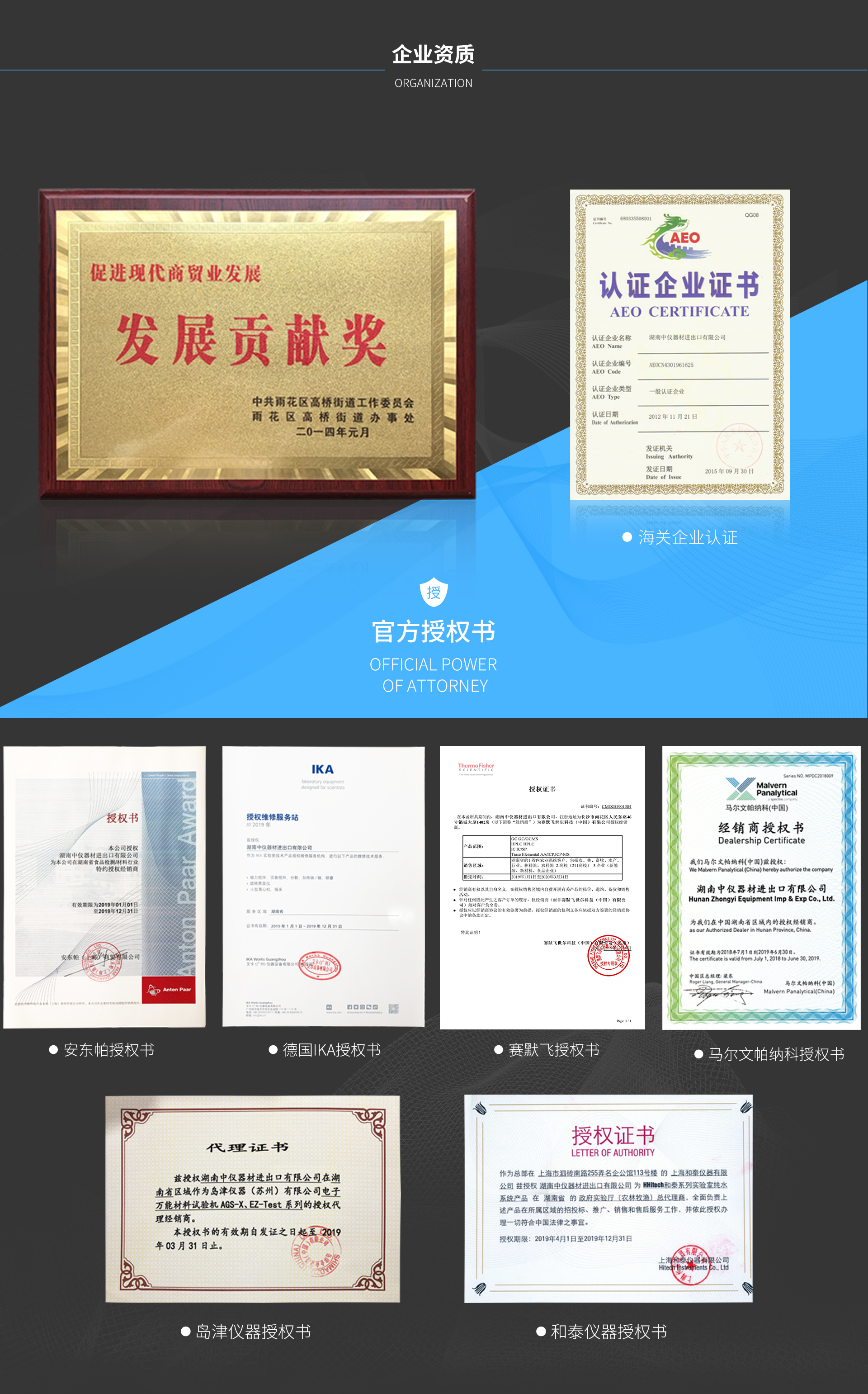 湖南中儀器材進(jìn)出口有限公司|奧地利安東帕|美國賽默飛世爾|德國IKA|英國馬爾文帕納科|上海和泰|